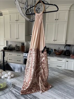 VENUS Blush Pink Sequin Mini Dress size Medium new with tags